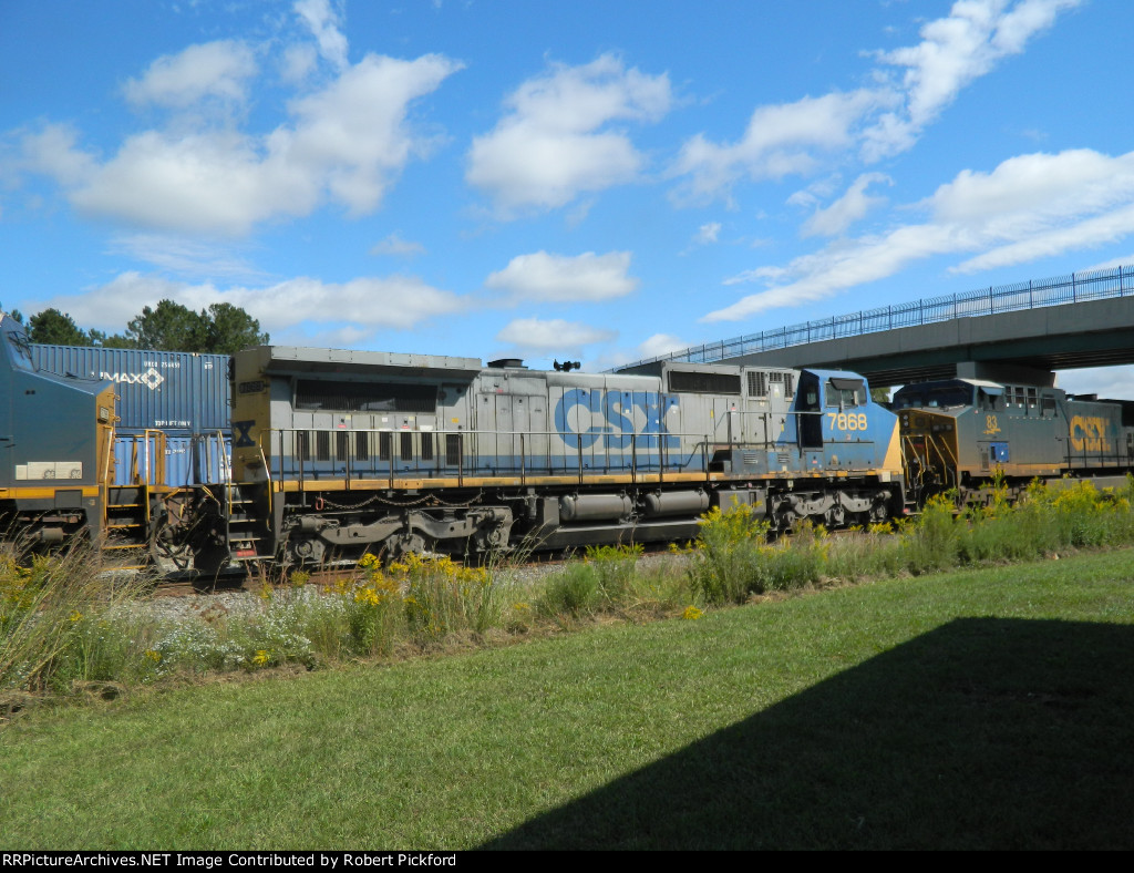 CSX 7868 (C40-9W) "FUNNY FONT"